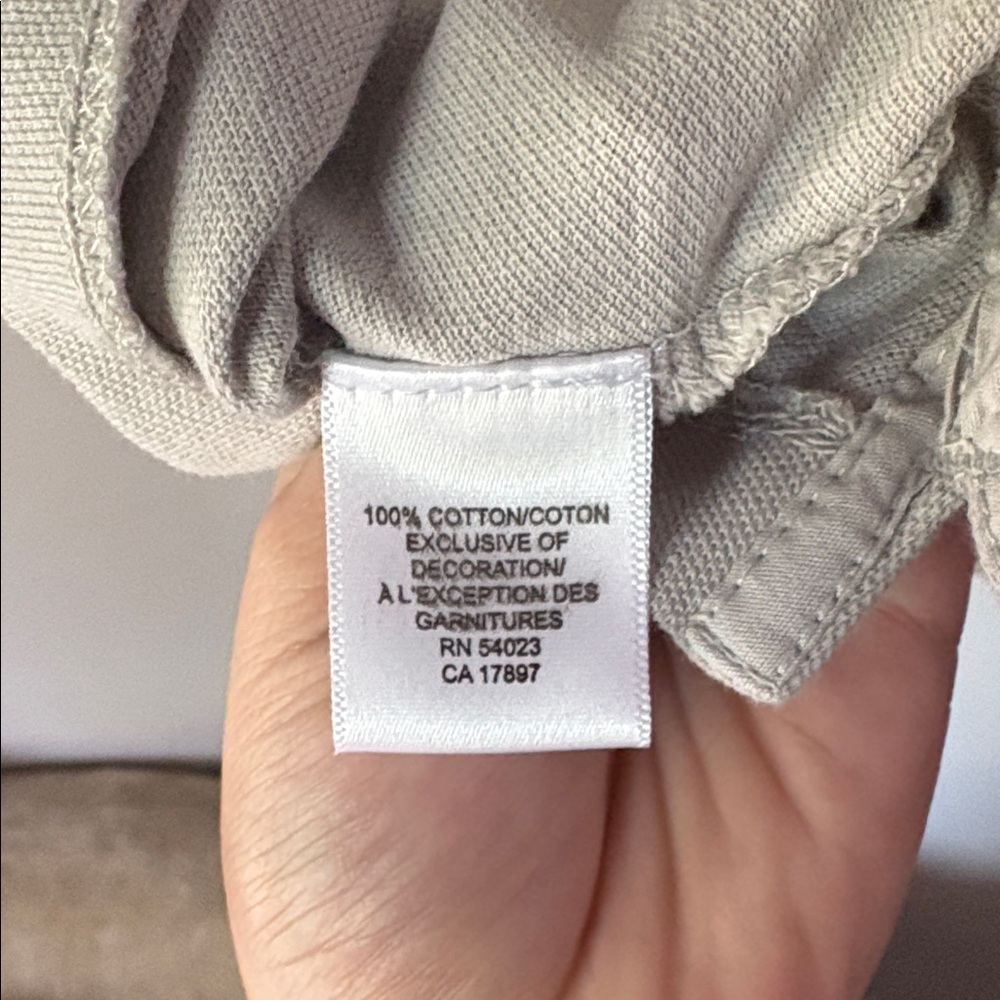 NWT BANANA REPUBLIC Men’s Vintage Wash Grey Polo - Picture 5 of 5